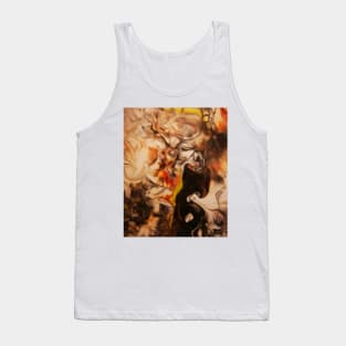 Smoke Pollution Acrylic Abstract Art Tank Top